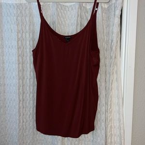 Torrid sz 2 (18/24) brick red lace trim camisole